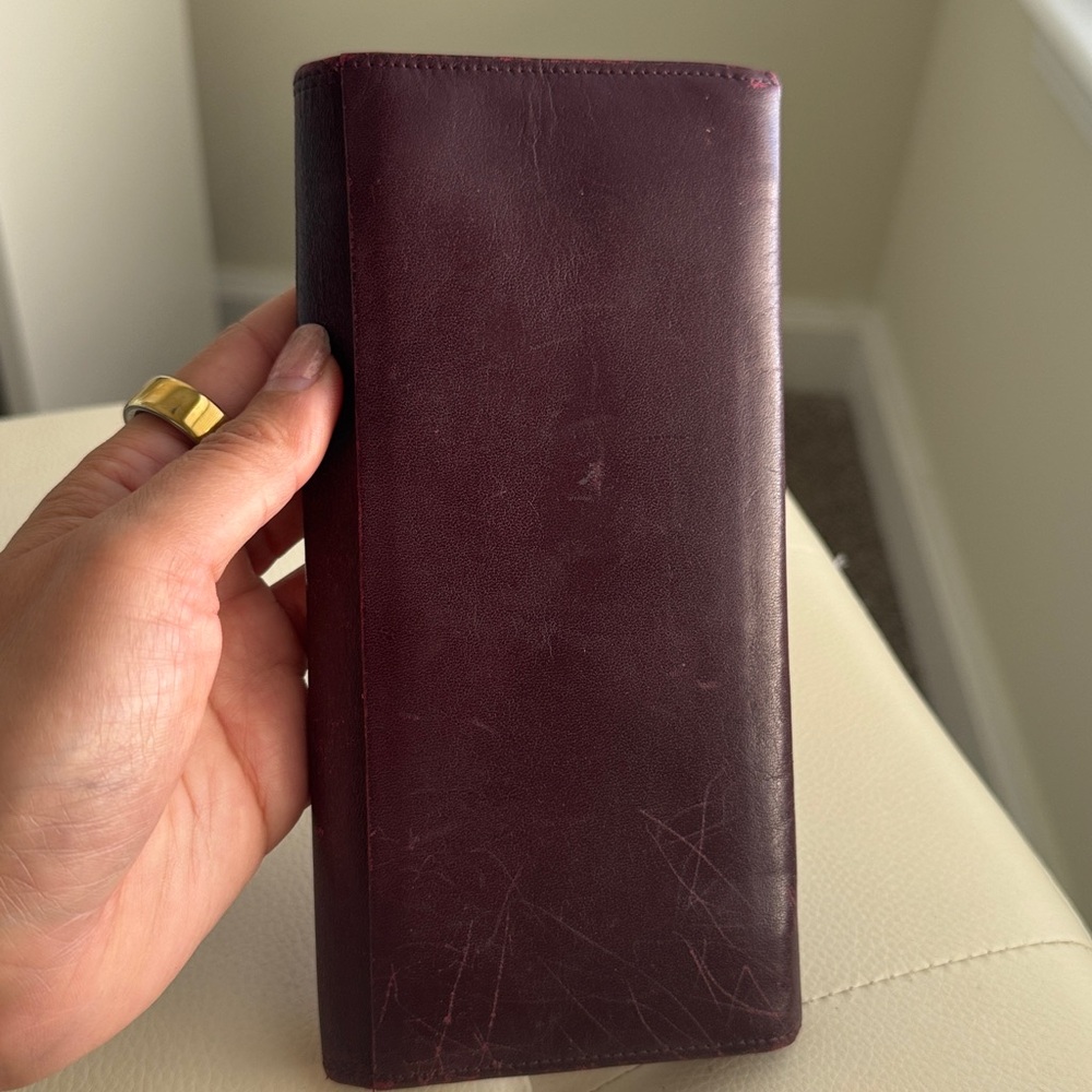 Givenchy Vintage Burgundy Leather Long Wallet - Picture 6 of 12